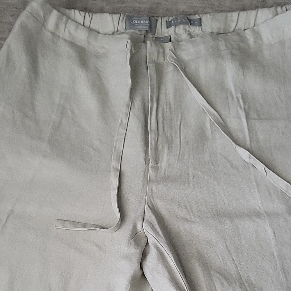 Old Navy Linen Pants - Cream - Picture 3 of 5